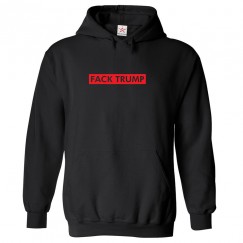 Fack Trump Classic Unisex Anti-Trump Political Kids and Adults Pullover Hoodie